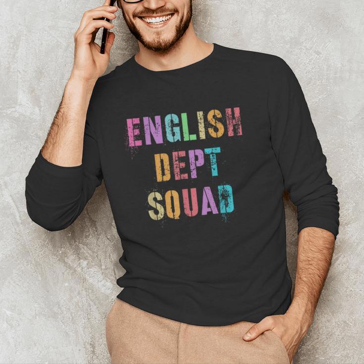 Vintage ENGLISH DEPT SQUAD Back To School Teacher Student Men's Long Sleeve T-Shirt, novelty gifts, funny gifts Vintage ENGLISH DEPT SQUAD Back To School Teacher Student Men's Long Sleeve T-Shirt, novelty gifts, funny gifts