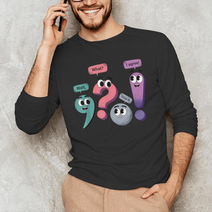 Wait What Stop It I Agree Grammar English Teacher Men's Long Sleeve T-Shirt, novelty gifts, funny gifts Wait What Stop It I Agree Grammar English Teacher Men's Long Sleeve T-Shirt, novelty gifts, funny gifts