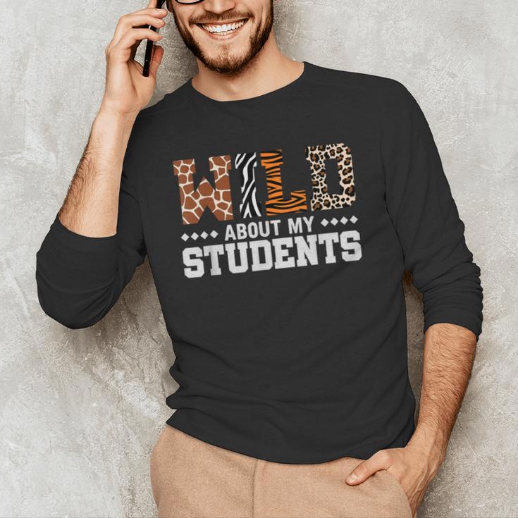 Wild About My Students Shirt Animals Teacher Men's Long Sleeve T-Shirt, novelty gifts, funny gifts Wild About My Students Shirt Animals Teacher Men's Long Sleeve T-Shirt, novelty gifts, funny gifts