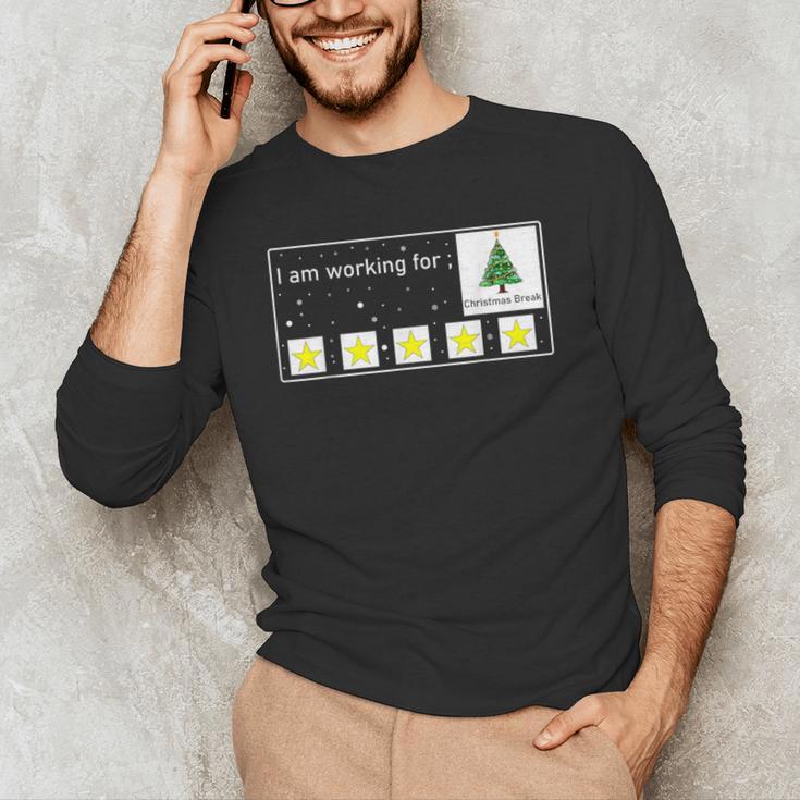 I Am Working For Christmas Break Special Education Teacher Men's Long Sleeve T-Shirt, novelty gifts, funny gifts