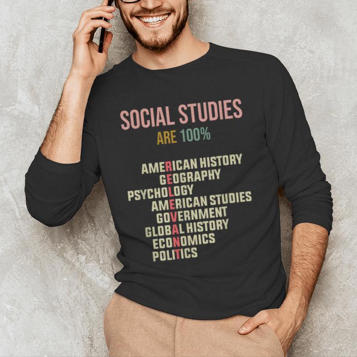 World History Classroom Social Studies History Teacher Men's Long Sleeve T-Shirt, novelty gifts, funny gifts
