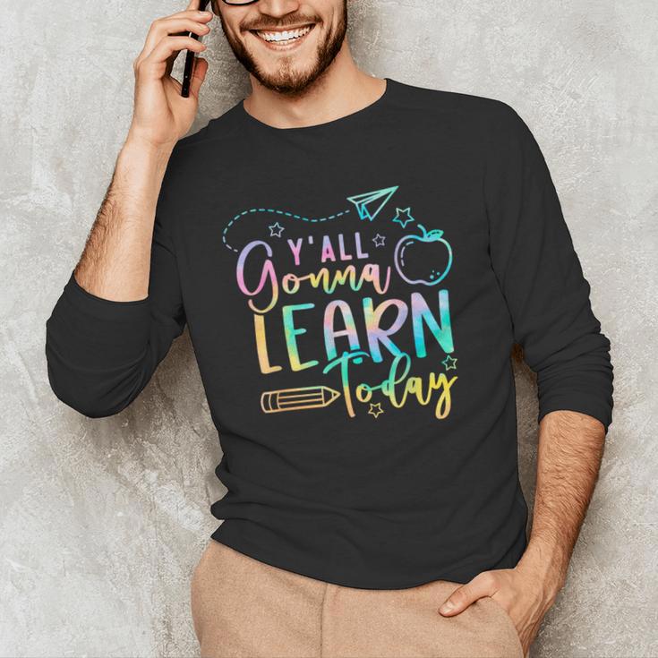 Y'All Gonna Learn Today Back To School Teacher Kids Men's Long Sleeve T-Shirt, novelty gifts, funny gifts Y'All Gonna Learn Today Back To School Teacher Kids Men's Long Sleeve T-Shirt, novelty gifts, funny gifts
