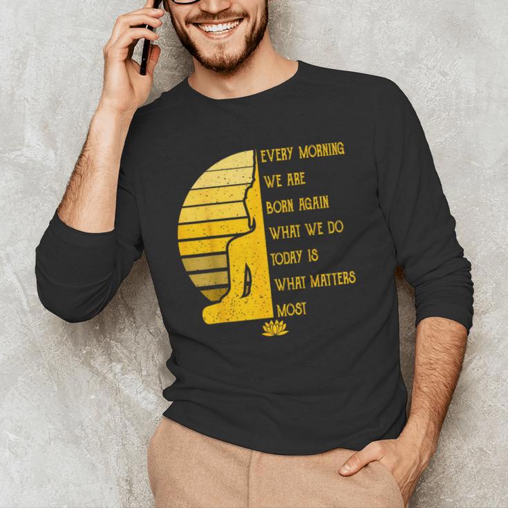 Yoga Meditation Buddha Yoga Teacher T-Shirt Men's Long Sleeve T-Shirt, novelty gifts, funny gifts Yoga Meditation Buddha Yoga Teacher T-Shirt Men's Long Sleeve T-Shirt, novelty gifts, funny gifts