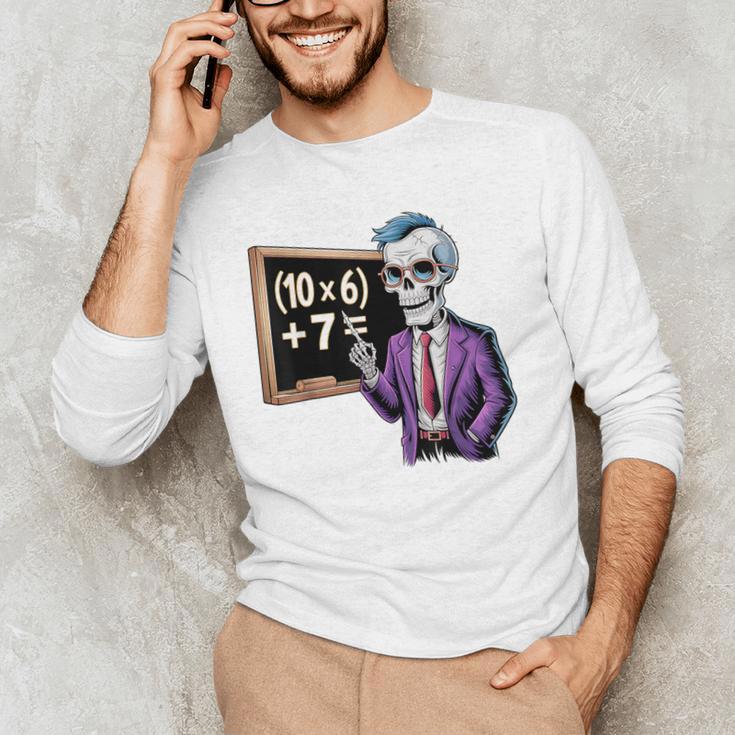 67 Math Teacher Meme Brainrot Six Seven Halloween Equation Men's Long Sleeve T-Shirt, novelty gifts, funny gifts 67 Math Teacher Meme Brainrot Six Seven Halloween Equation Men's Long Sleeve T-Shirt, novelty gifts, funny gifts