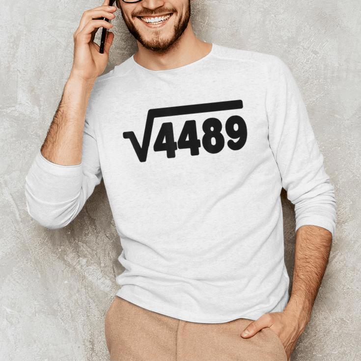 67 Meme Square Root 4489 Six Seven Slang Math Teacher Men's Long Sleeve T-Shirt, novelty gifts, funny gifts