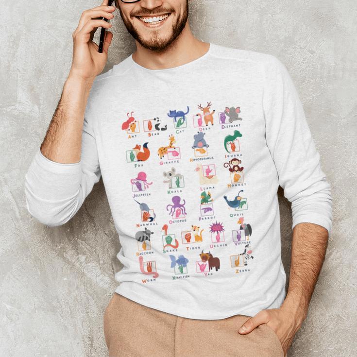 American Sign Language For Teachers ASL Alphabet Men's Long Sleeve T-Shirt, novelty gifts, funny gifts American Sign Language For Teachers ASL Alphabet Men's Long Sleeve T-Shirt, novelty gifts, funny gifts