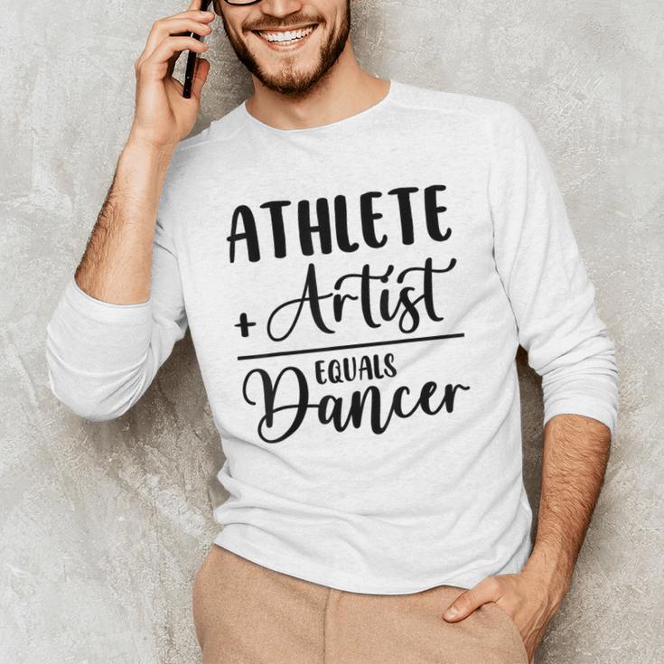 Athlete Plus Artist Equals Dancer Ballerina Teacher Student For Men Women Kids Men's Long Sleeve T-Shirt, novelty gifts, funny gifts Athlete Plus Artist Equals Dancer Ballerina Teacher Student For Men Women Kids Men's Long Sleeve T-Shirt, novelty gifts, funny gifts