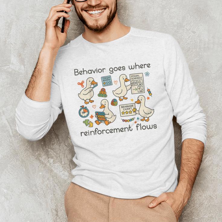 Behavior Analyst Silly Goose RBT ABA Therapy Sped Teacher Men's Long Sleeve T-Shirt, novelty gifts, funny gifts Behavior Analyst Silly Goose RBT ABA Therapy Sped Teacher Men's Long Sleeve T-Shirt, novelty gifts, funny gifts