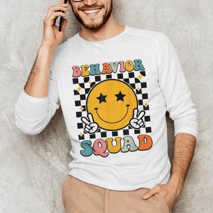 Behavior Squad Specialist Analyst Behavior Teacher Retro Men's Long Sleeve T-Shirt, novelty gifts, funny gifts Behavior Squad Specialist Analyst Behavior Teacher Retro Men's Long Sleeve T-Shirt, novelty gifts, funny gifts