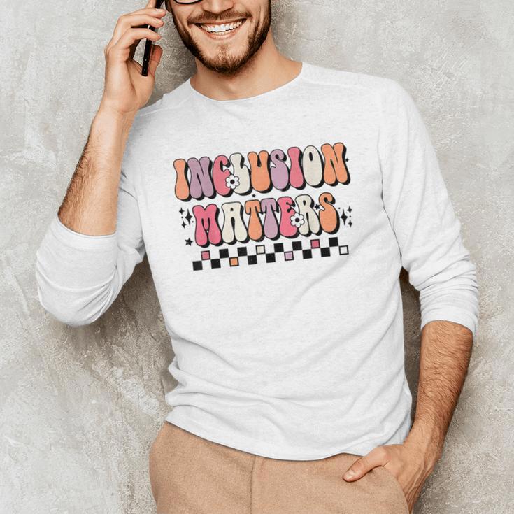 Boho Inclusion Matters Special Education SPED Teacher Women Men's Long Sleeve T-Shirt, novelty gifts, funny gifts Boho Inclusion Matters Special Education SPED Teacher Women Men's Long Sleeve T-Shirt, novelty gifts, funny gifts