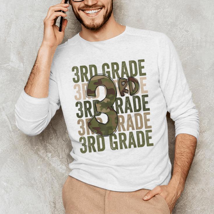 Camo Team 3rd Grade Squad Back To School Teacher Kids Boys Men's Long Sleeve T-Shirt, novelty gifts, funny gifts Camo Team 3rd Grade Squad Back To School Teacher Kids Boys Men's Long Sleeve T-Shirt, novelty gifts, funny gifts