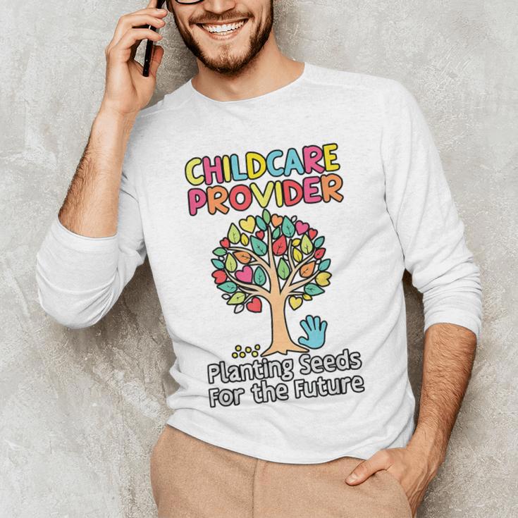 Childcare Provider Job Daycare Provider Daycare Teacher Men's Long Sleeve T-Shirt, novelty gifts, funny gifts