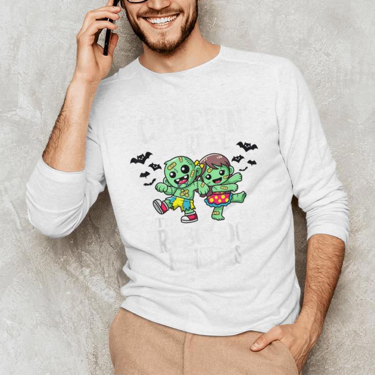 Creepin It Real Monster School Preschool Teacher Halloween Men's Long Sleeve T-Shirt, novelty gifts, funny gifts