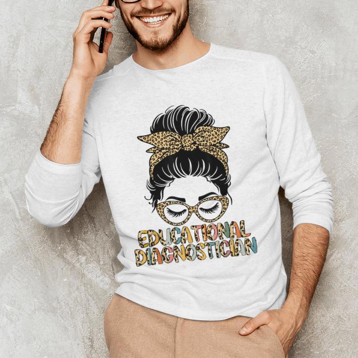 Cute Educational Diagnostician Teacher Appreciation Week Men Women Men's Long Sleeve T-Shirt, novelty gifts, funny gifts
