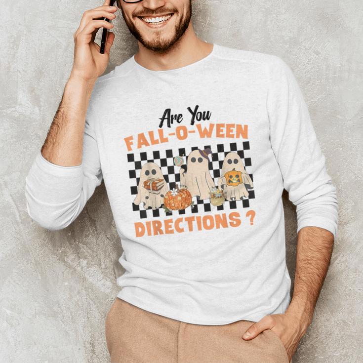 Are You Fall-O-Ween Directions Halloween Ghost Fall Teacher Men's Long Sleeve T-Shirt, novelty gifts, funny gifts Are You Fall-O-Ween Directions Halloween Ghost Fall Teacher Men's Long Sleeve T-Shirt, novelty gifts, funny gifts