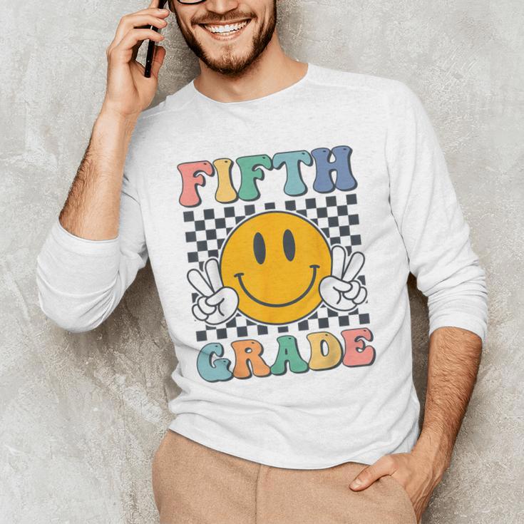 Fifth Grade Team Teachers Boys Girls Retro Smile 5th Grade Men's Long Sleeve T-Shirt, novelty gifts, funny gifts Fifth Grade Team Teachers Boys Girls Retro Smile 5th Grade Men's Long Sleeve T-Shirt, novelty gifts, funny gifts