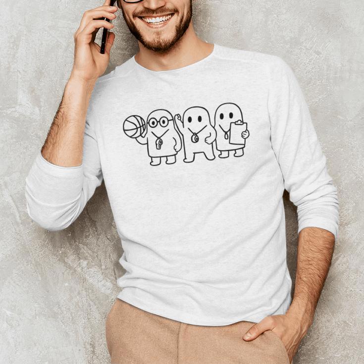 Ghost Costume Gym Physical Education Teacher PE Coach Men's Long Sleeve T-Shirt, novelty gifts, funny gifts