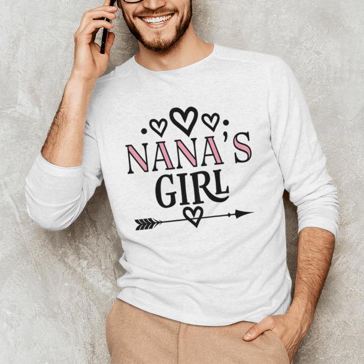 Granddaughter Nanas Girl Men's Long Sleeve T-Shirt, novelty gifts, funny gifts