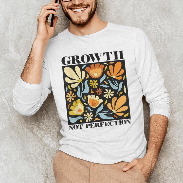 Growth Not Perfection Abstract Florals SPED Teacher Men's Long Sleeve T-Shirt, novelty gifts, funny gifts Growth Not Perfection Abstract Florals SPED Teacher Men's Long Sleeve T-Shirt, novelty gifts, funny gifts