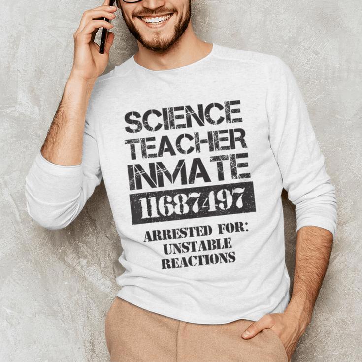 Halloween Science Teacher Prisoner Costume Men's Long Sleeve T-Shirt, novelty gifts, funny gifts Halloween Science Teacher Prisoner Costume Men's Long Sleeve T-Shirt, novelty gifts, funny gifts