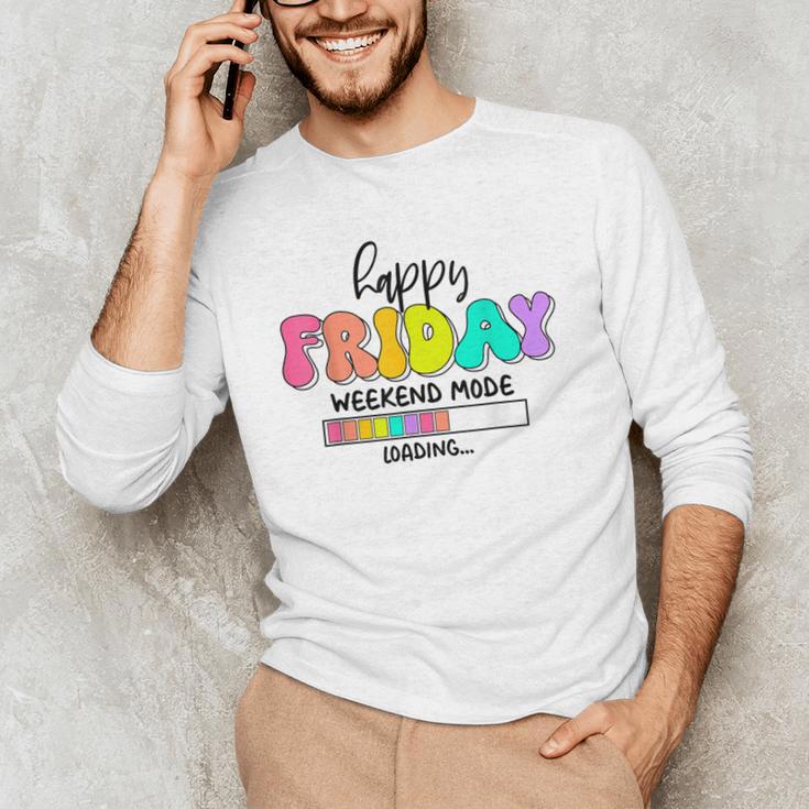 Happy Friyay Teacher School Friday Weekend Vibes Men's Long Sleeve T-Shirt, novelty gifts, funny gifts Happy Friyay Teacher School Friday Weekend Vibes Men's Long Sleeve T-Shirt, novelty gifts, funny gifts