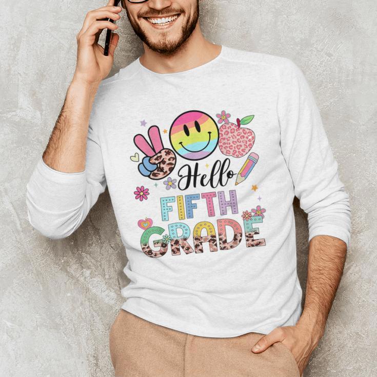 Hello 5th Grade Boy Girl Teacher Back To School 5th Grade Men's Long Sleeve T-Shirt, novelty gifts, funny gifts Hello 5th Grade Boy Girl Teacher Back To School 5th Grade Men's Long Sleeve T-Shirt, novelty gifts, funny gifts