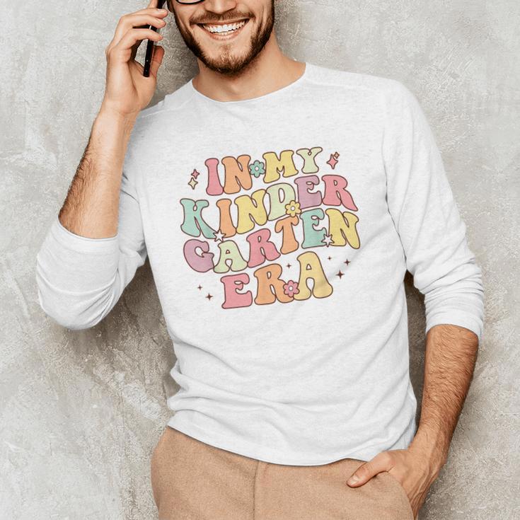 In My Kindergarten Era Retro Back To School Teacher Student Men's Long Sleeve T-Shirt, novelty gifts, funny gifts