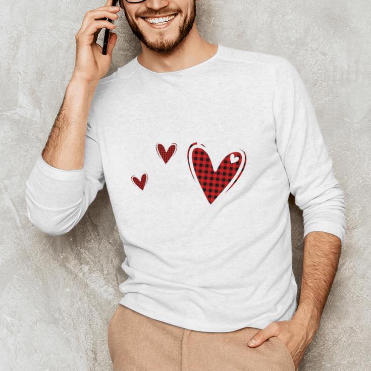 Kindergarten Has My Heart Buffalo Print Teacher Valentine Men's Long Sleeve T-Shirt, novelty gifts, funny gifts Kindergarten Has My Heart Buffalo Print Teacher Valentine Men's Long Sleeve T-Shirt, novelty gifts, funny gifts