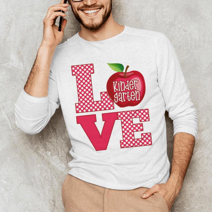 Love Kindergarten Cute Apple School Teacher Men's Long Sleeve T-Shirt, novelty gifts, funny gifts Love Kindergarten Cute Apple School Teacher Men's Long Sleeve T-Shirt, novelty gifts, funny gifts