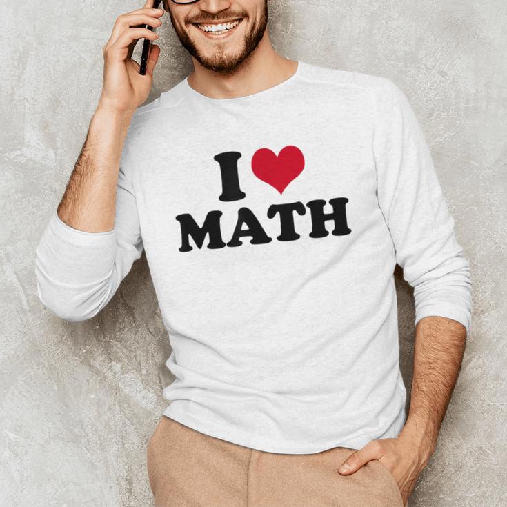 I Love Math Teacher Men's Long Sleeve T-Shirt, novelty gifts, funny gifts I Love Math Teacher Men's Long Sleeve T-Shirt, novelty gifts, funny gifts