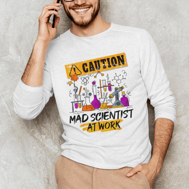 Mad Scientist Halloween Costume Science Teacher Men's Long Sleeve T-Shirt, novelty gifts, funny gifts