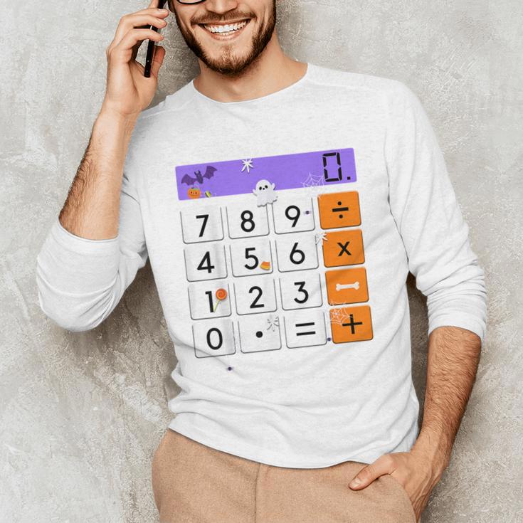 Math Teacher Halloween Costume Calculator Math Pun Men's Long Sleeve T-Shirt, novelty gifts, funny gifts Math Teacher Halloween Costume Calculator Math Pun Men's Long Sleeve T-Shirt, novelty gifts, funny gifts