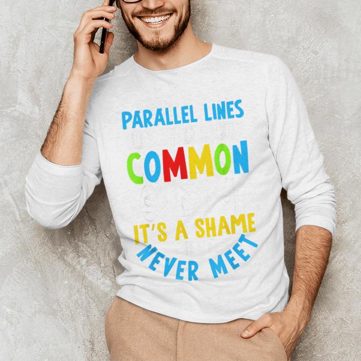 Parallel Lines Math Pun – Teacher Humor Men's Long Sleeve T-Shirt, novelty gifts, funny gifts Parallel Lines Math Pun – Teacher Humor Men's Long Sleeve T-Shirt, novelty gifts, funny gifts