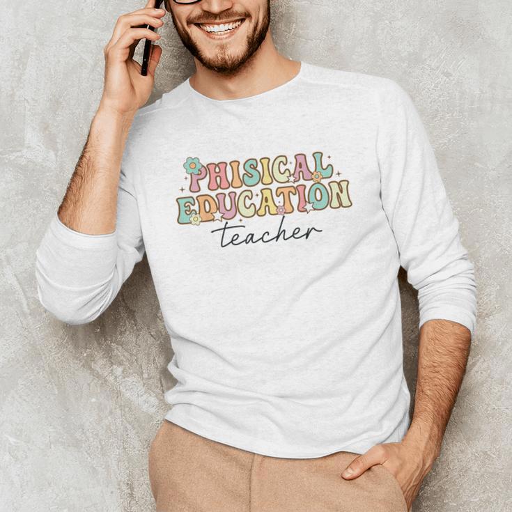 PE Teacher Back To School Physical Education Teacher Men's Long Sleeve T-Shirt, novelty gifts, funny gifts PE Teacher Back To School Physical Education Teacher Men's Long Sleeve T-Shirt, novelty gifts, funny gifts