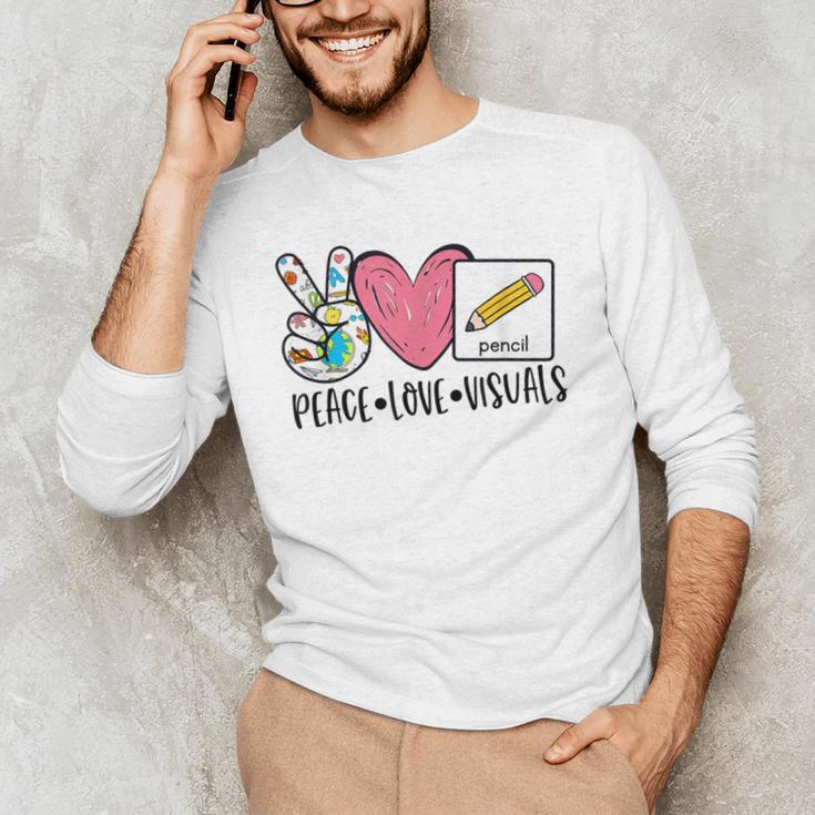 Peace Love Visuals Special Education Teacher Dream Team Men's Long Sleeve T-Shirt, novelty gifts, funny gifts