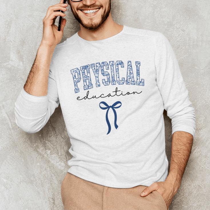 Physical Education PE Teacher PHYS Ed Student Graduation Men's Long Sleeve T-Shirt, novelty gifts, funny gifts
