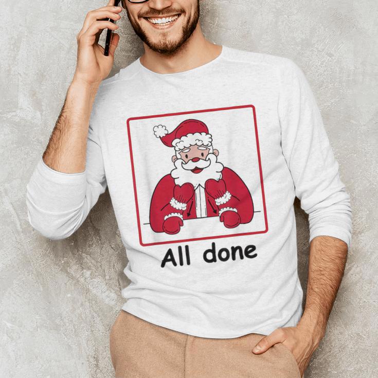 Retro All Done Christmas Special Ed Teacher Team Santa Women Men's Long Sleeve T-Shirt, novelty gifts, funny gifts Retro All Done Christmas Special Ed Teacher Team Santa Women Men's Long Sleeve T-Shirt, novelty gifts, funny gifts