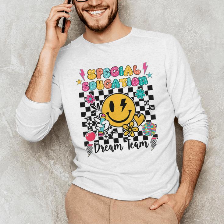 Retro Special Education Squad Groovy Dream Team Teacher Men's Long Sleeve T-Shirt, novelty gifts, funny gifts Retro Special Education Squad Groovy Dream Team Teacher Men's Long Sleeve T-Shirt, novelty gifts, funny gifts