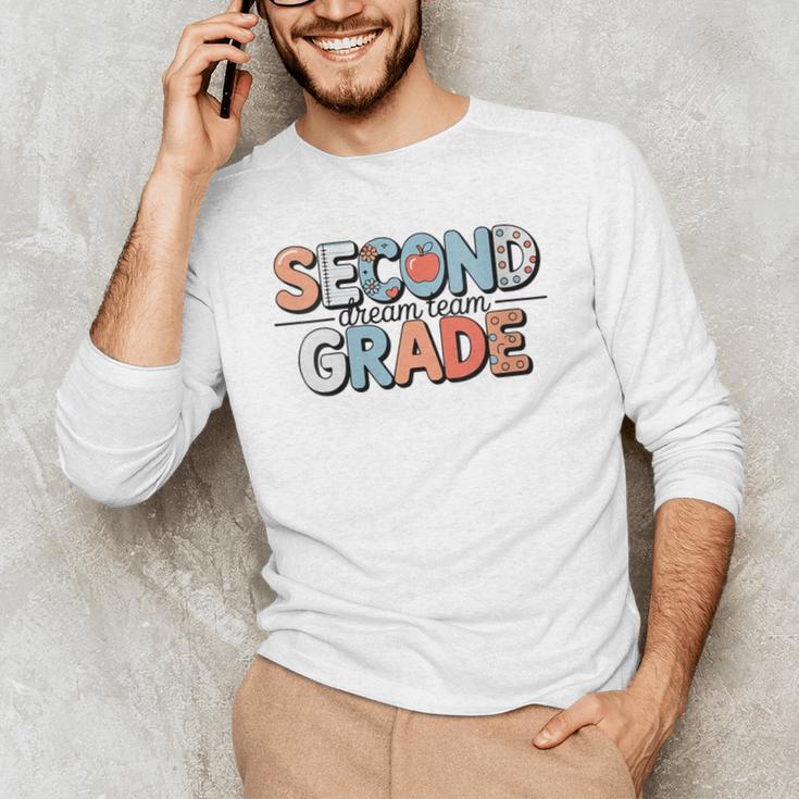 Second Grade Dream Team Back To School 2nd Grade Teacher Men's Long Sleeve T-Shirt, novelty gifts, funny gifts Second Grade Dream Team Back To School 2nd Grade Teacher Men's Long Sleeve T-Shirt, novelty gifts, funny gifts