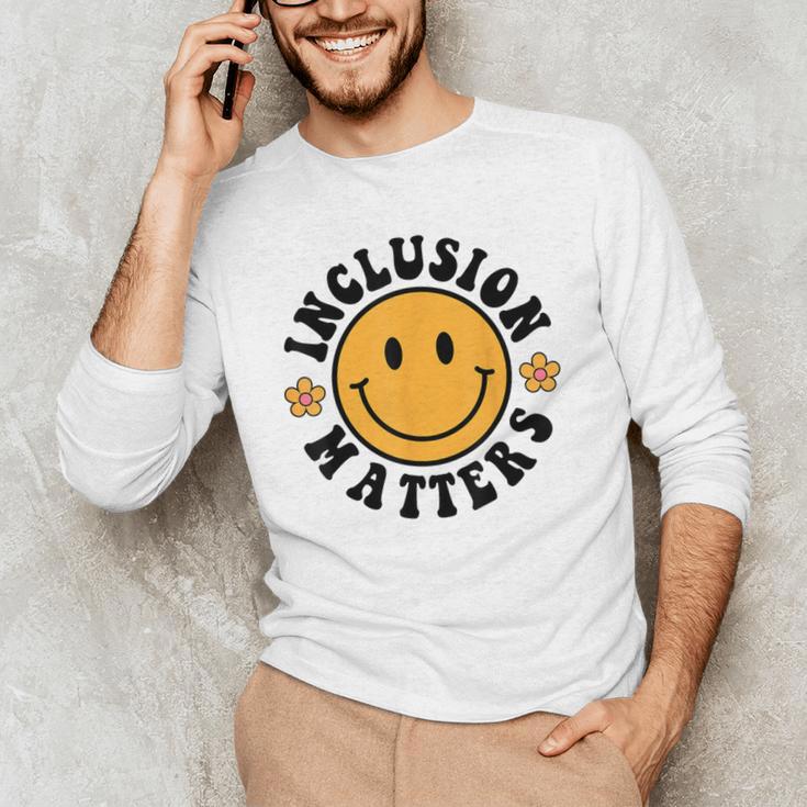 Special Education Teacher Autism Awareness Inclusion Matters Men's Long Sleeve T-Shirt, novelty gifts, funny gifts Special Education Teacher Autism Awareness Inclusion Matters Men's Long Sleeve T-Shirt, novelty gifts, funny gifts