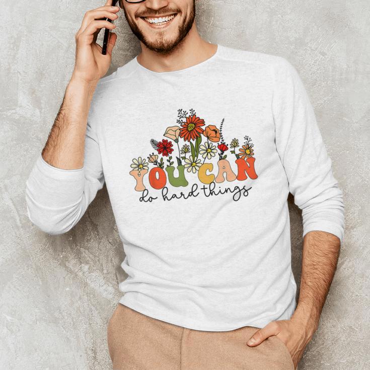 Test Day Teacher Shirt You Can Do Hard Things Women Kids Men's Long Sleeve T-Shirt, novelty gifts, funny gifts