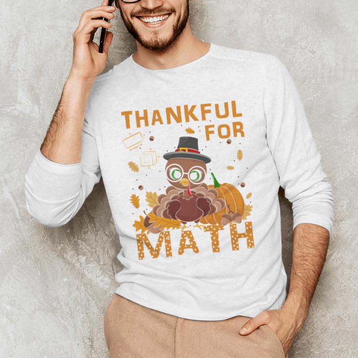 Thankful Math Turkey Teacher Happy Thanksgiving Men's Long Sleeve T-Shirt, novelty gifts, funny gifts Thankful Math Turkey Teacher Happy Thanksgiving Men's Long Sleeve T-Shirt, novelty gifts, funny gifts