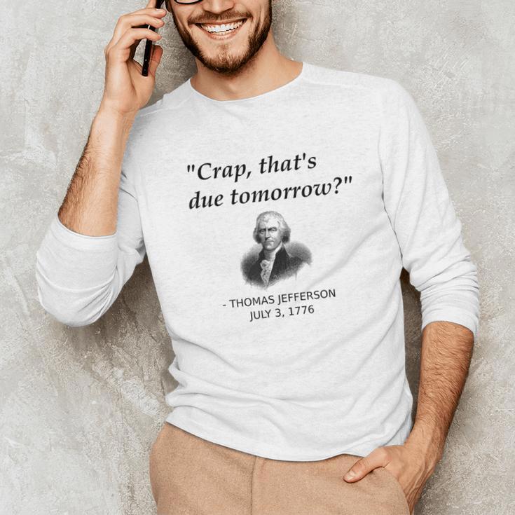 Thomas Jefferson USA History Teacher Student Men's Long Sleeve T-Shirt, novelty gifts, funny gifts