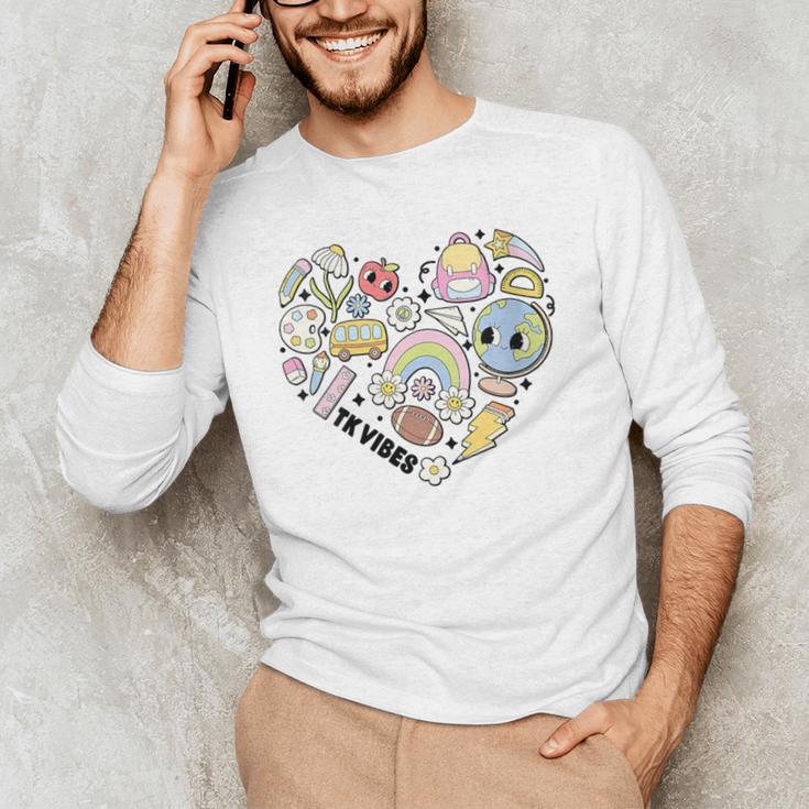 TK Vibes Back To School TK Kid Girl TK Team TK Teacher Women Men's Long Sleeve T-Shirt, novelty gifts, funny gifts TK Vibes Back To School TK Kid Girl TK Team TK Teacher Women Men's Long Sleeve T-Shirt, novelty gifts, funny gifts