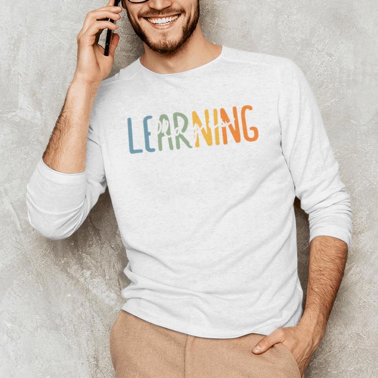 Vintage Play Is Learning Back To School Toddler Teacher Men's Long Sleeve T-Shirt, novelty gifts, funny gifts Vintage Play Is Learning Back To School Toddler Teacher Men's Long Sleeve T-Shirt, novelty gifts, funny gifts