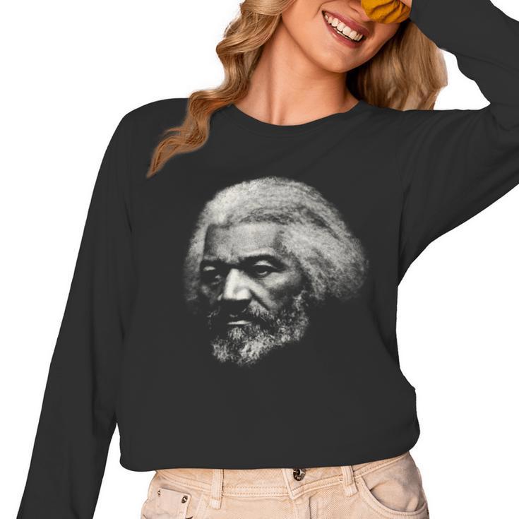 American History Frederick Douglass Teacher Women Long Sleeve T-Shirt