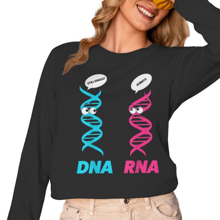 Biology Teacher DNA RNA Student Science Biologist Men Women Women Long Sleeve T-Shirt