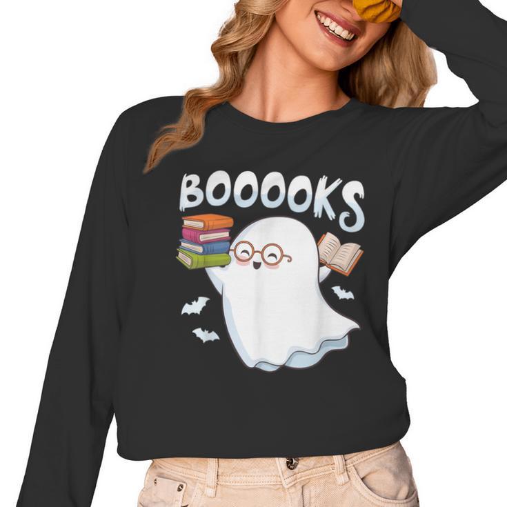 Books Halloween Librarian Teacher Reader Reading Book Lover Women Long Sleeve T-Shirt, trending gift Books Halloween Librarian Teacher Reader Reading Book Lover Women Long Sleeve T-Shirt, trending gift