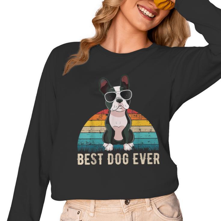 Boston Terrier Boston-Bulldog For Men Women Girls Kids Women Long Sleeve T-Shirt