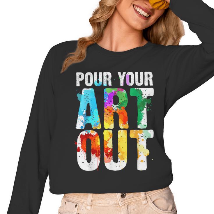 Cool Artist For Men Women Painter Art Teacher Paint Artists Women Long Sleeve T-Shirt